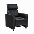 Modern Theater Seating Push Back Recliner Black