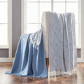 Modern Threads 2 Pack Chester 100 Percent Cotton Throw 50X60