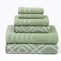 Amraupur Overseas 6 Piece Yarn Dyed Oxford Towel Set