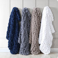 Amrapur Overseas Faux Fur Reverse To Flannel Throw 50 X 60