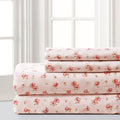 Amraupur Overseas Sweet Rose Printed 4 Piece Sheet Set