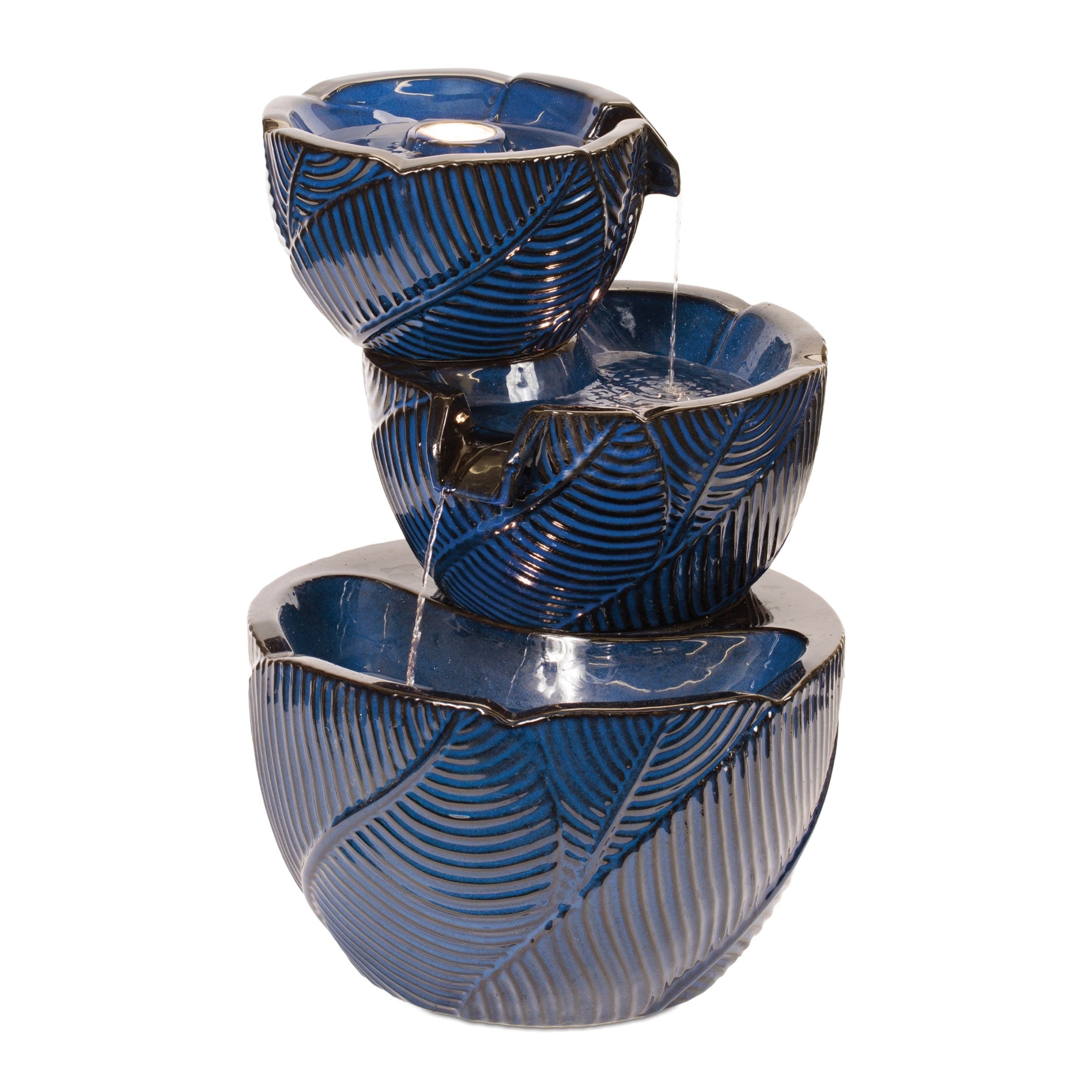 Modern Tiered Ceramic Fountain 22 H