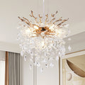 Modern Tree Branch Crystal Chandelier Luxury Gold Crystal Pendant Lighting 18 Contemporary 6 Light Chandeliers