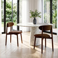 Modern Upholstered Linen Kitchen Dining Chair