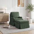 Modern Upholstered Swivel Accent Chair Storage Ottoman.