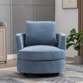 Modern Upholstered Swivel Barrel Chair Chenille Accent Sofa Chair