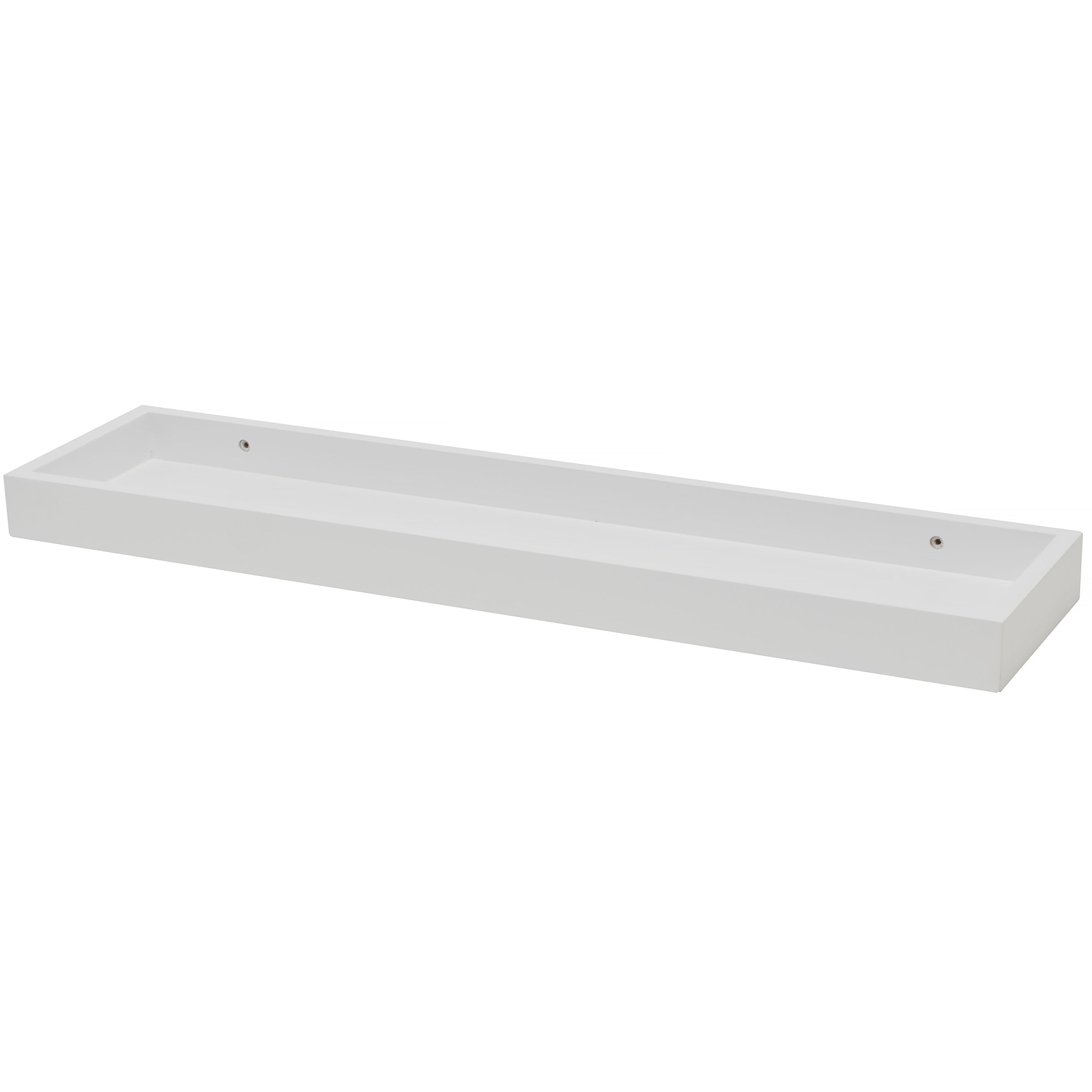 White Wood 6 1 4 Inch X 24 Inch Shelf