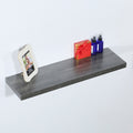 Modern And Contemporary Black Oak Floating Shelf 31.5 9.25 1.5 Inches
