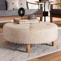 Modern And Contemporary Fabric Cocktail Ottoman