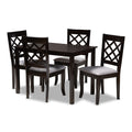 Copper Grove Aden Modern Fabric 4 Piece Dining Chair Set