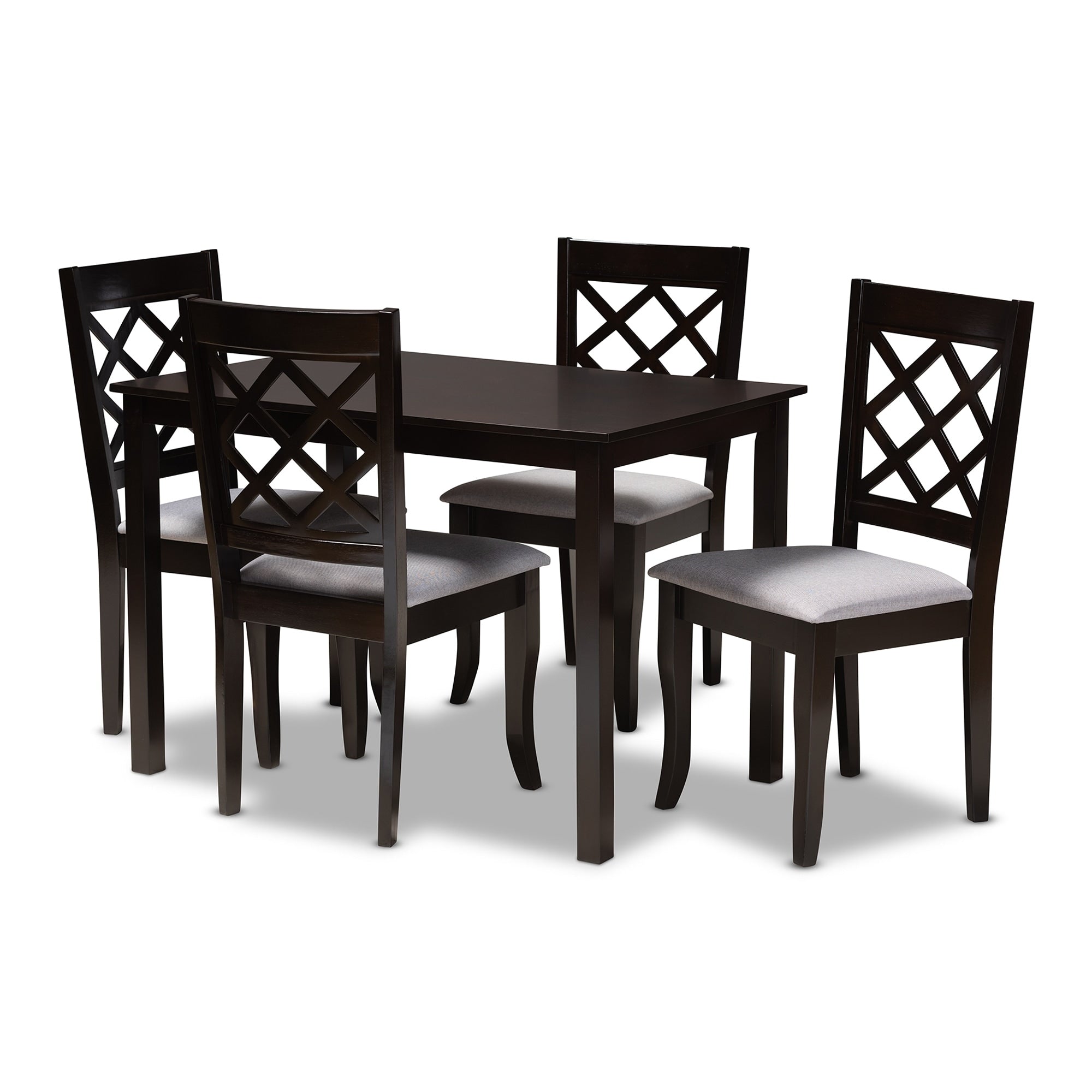 Copper Grove Aden Modern Fabric 4 Piece Dining Chair Set