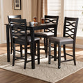 Modern And Contemporary Upholstered 5 Piece Pub Set N A
