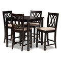 Modern And Contemporary Upholstered 5 Piece Pub Set N A