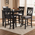 Modern And Contemporary Upholstered 5 Piece Pub Set N A
