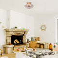 Modern Bulb Light Glass Light Fixture Gold Bedroom Light N A
