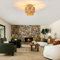 Modern Led Light Glass Metal Dining Light Brown Ceiling Light N A