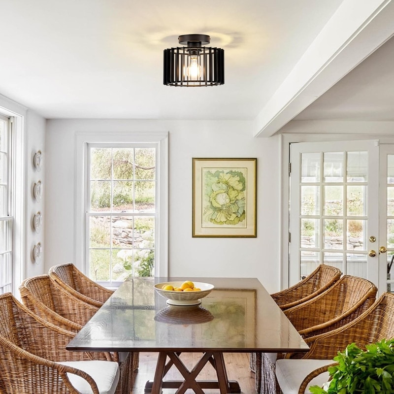 Modern Led Light Metal Light Fixture Black Ceiling Light N A