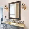 Modern Light Bulb Glass Metal Wall Light Gold Living Room Light N A