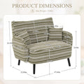 Modern Style Two Seater Sofa With Ultra Comfortable Armrests Armrest Pillows