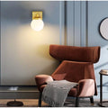 Modern Wall Sconce Glass Metal Vanity Light Antique Brass White Lights N A
