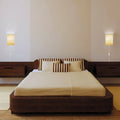 Modern Wall Sconces Linen Wall With Lights Beige Bedroom Light N A