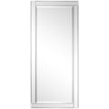 Moderno Beveled Rectangle Wall Mirror Solid Wood Frame 1 Beveled Center Mirror Bathroom Mirror Vanity Bedroom Ready To Hang