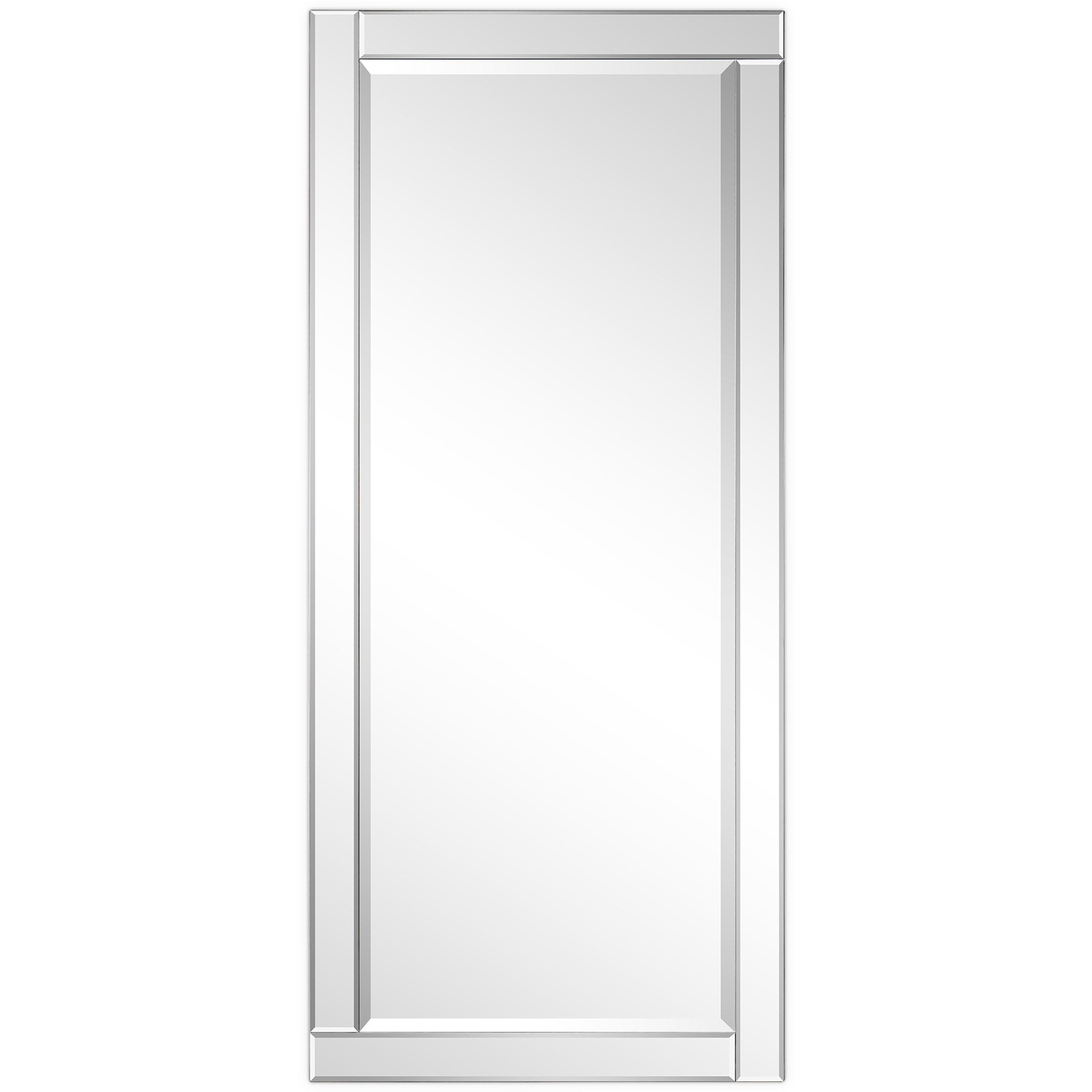 Moderno Beveled Rectangle Wall Mirror Solid Wood Frame 1 Beveled Center Mirror Bathroom Mirror Vanity Bedroom Ready To Hang