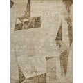 Moderno Hand Knotted New Zealand Wool Beige Taupe Brown Area Rug