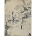 Moderno Hand Knotted New Zealand Wool Ivory Black Silver Area Rug