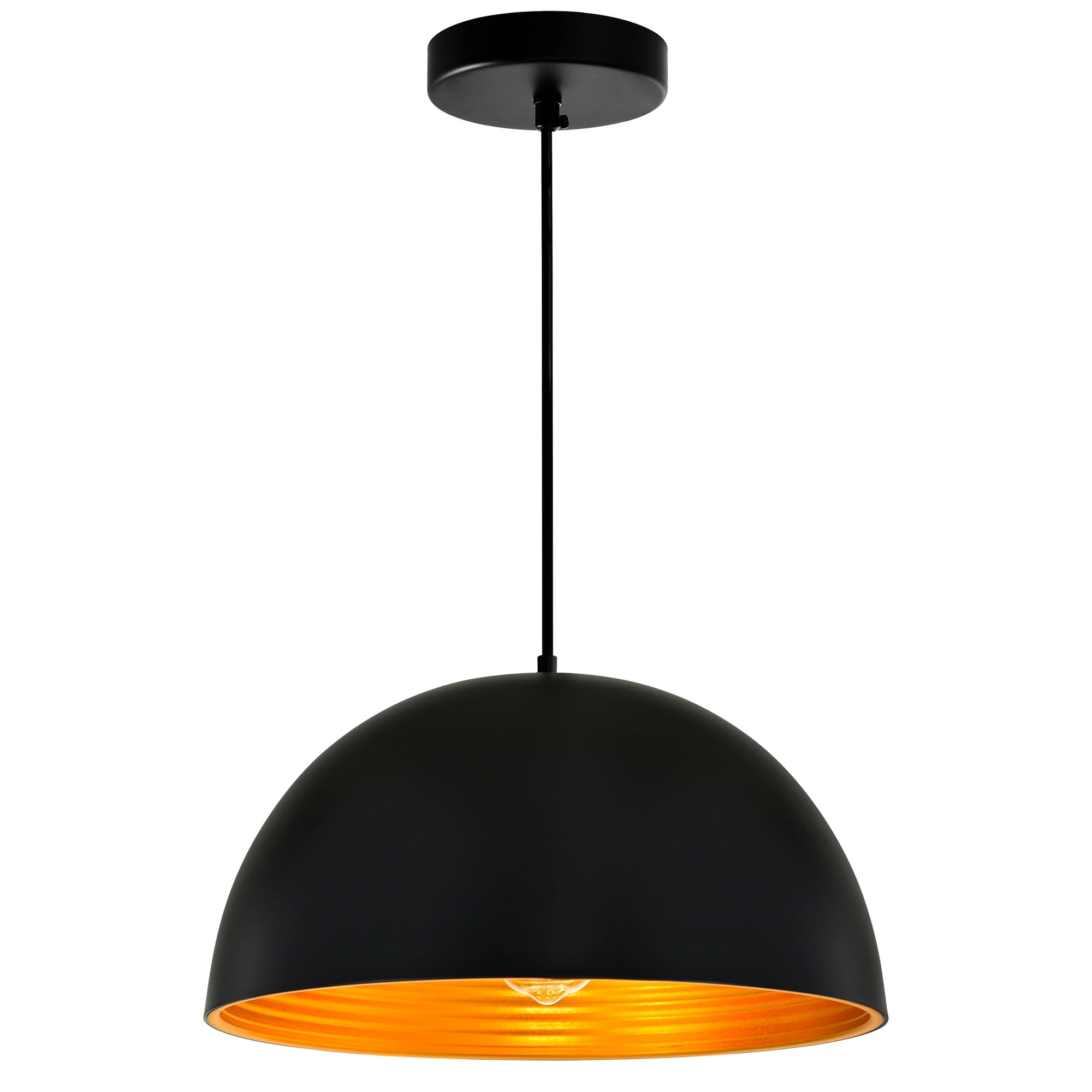 Carbon Loft Quintana 1 Light Chandelier With Black Finish