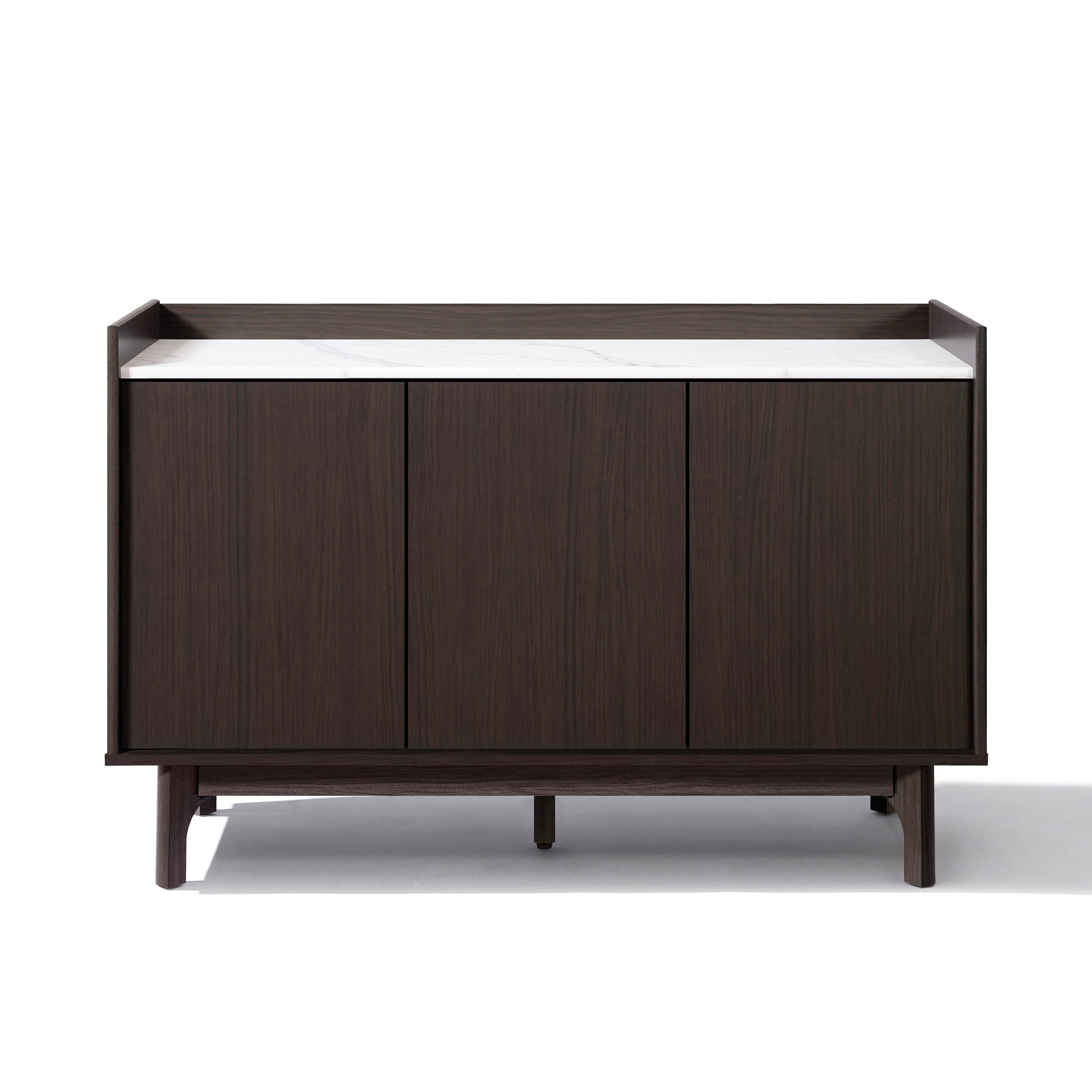 Modi Wenge Sideboard Cabinet With Faux Marble Top Manufactured Wood 31.1 H X 47.24 W X 15.67 D