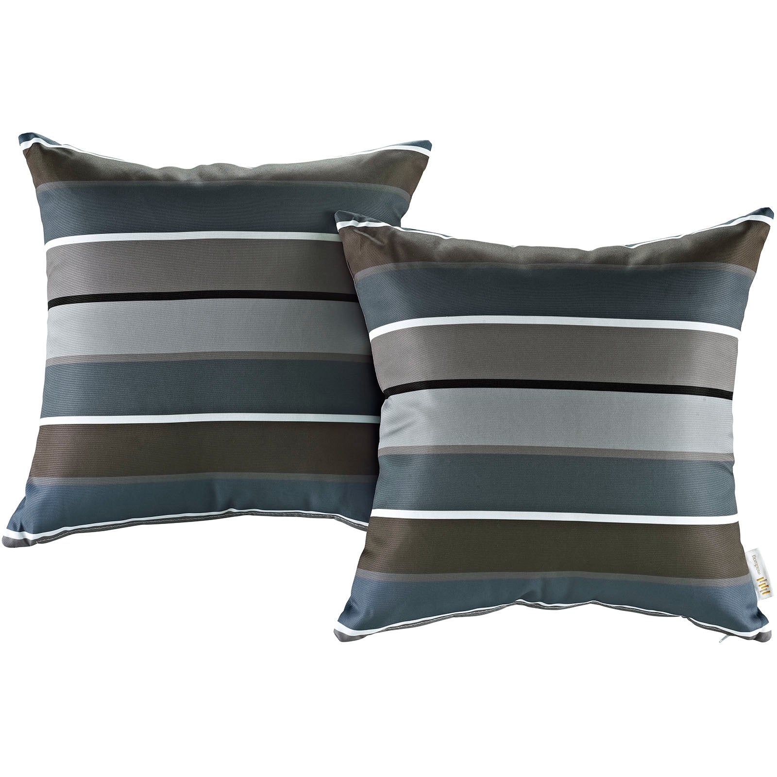 Modify Multicolored Polyester Water Resistant Throw Pillows Set Of 2