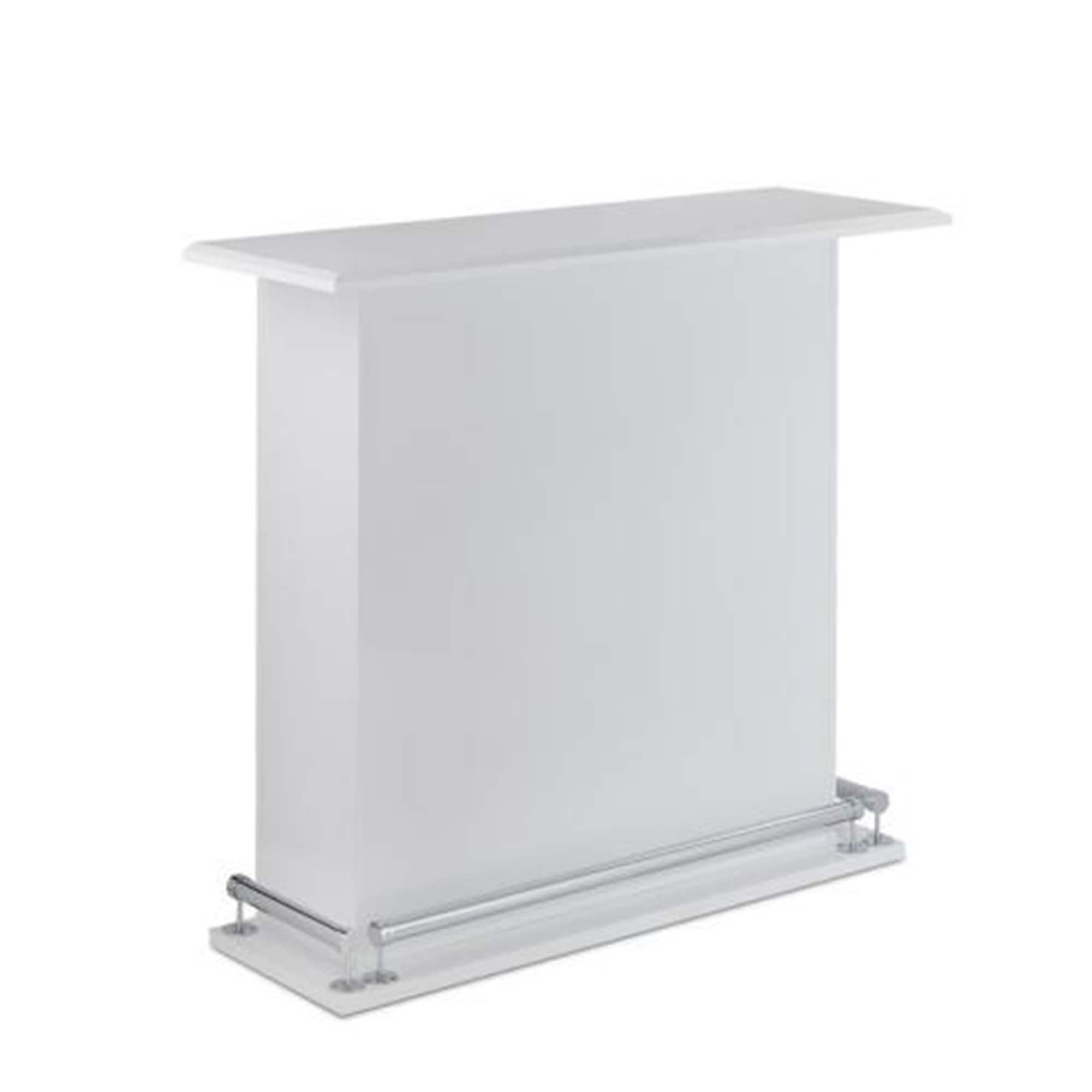 Modish Bar Table White High Gloss