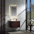 Modland 30 Floating Bathroom Vanity In Walnut Or Black With Integrated Acrylic Sink Soft Close Storage Drawers