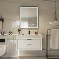 Modland 30 X 36 Led Bathroom Mirror Dimmable Lighted Bathroom Mirror With Memory Function Touch Control 30X36
