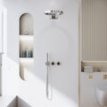 Modland 14 Rainfall And Waterfall Shower System With Handheld Solid Brass Concealed Faucet Set Black Gold Chrome