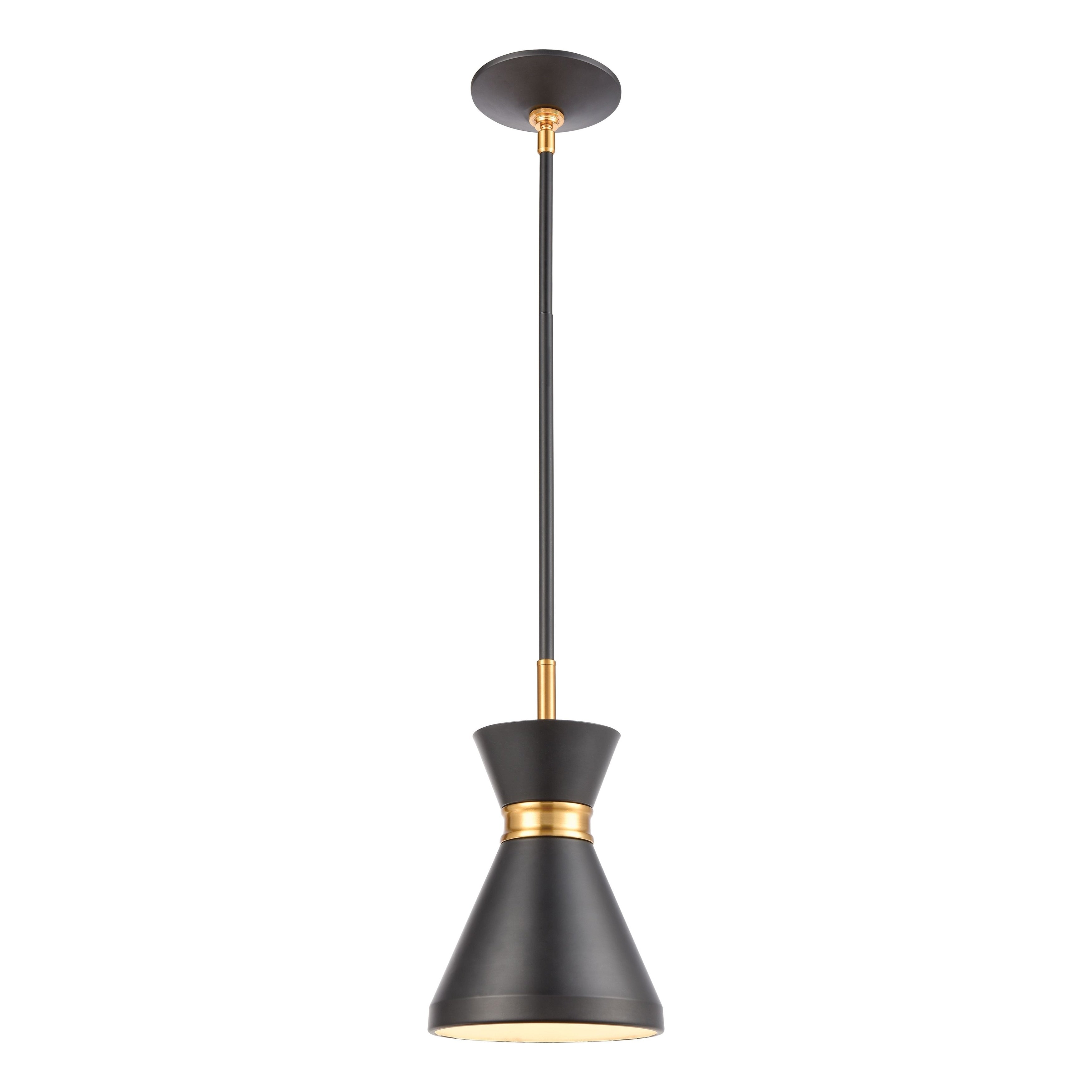 Modley 7 Inch Wide 1 Light Mini Pendant In Matte Black 7In W X 7In D X 10In H