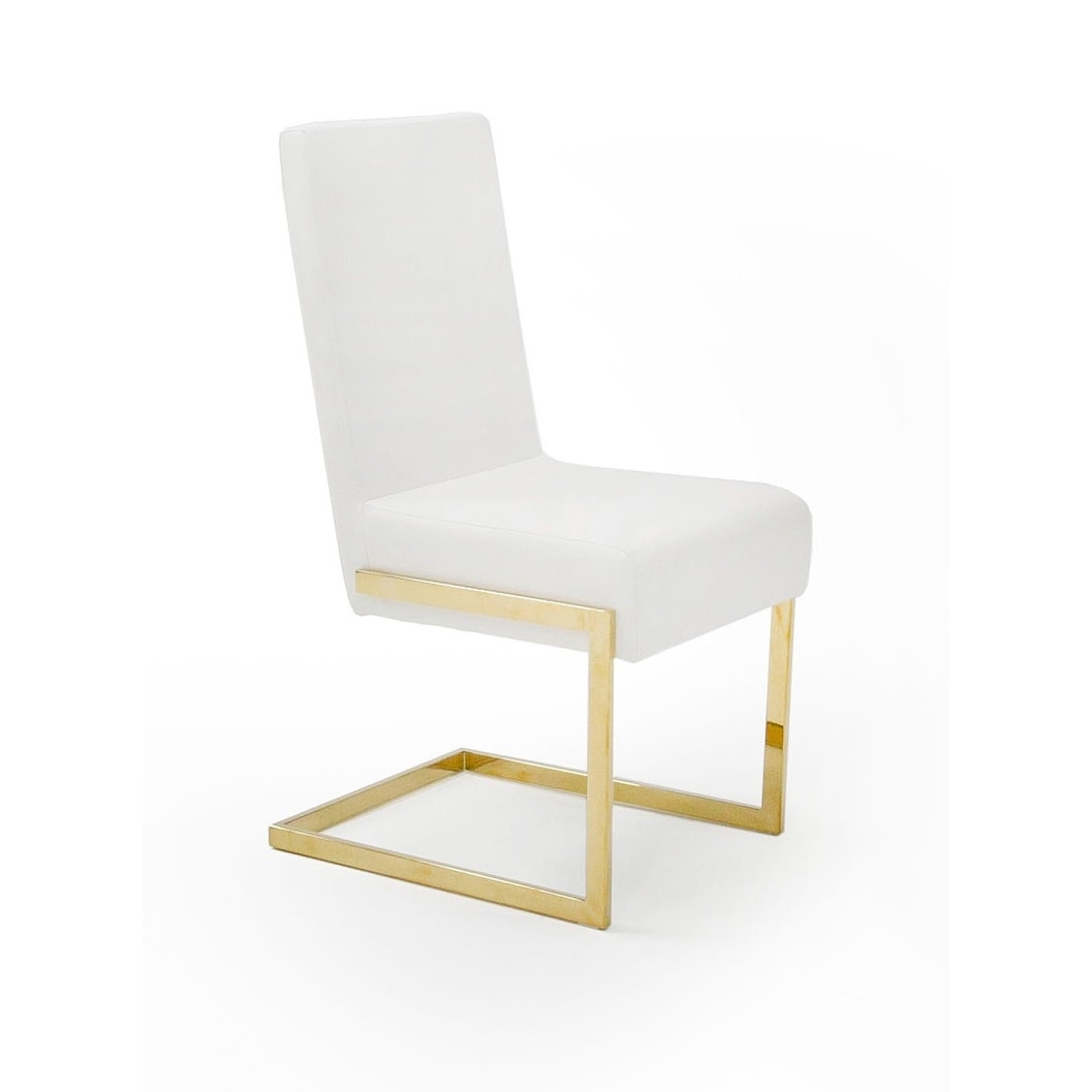 Modrest Batavia Modern White Dining Chair Set Of 2