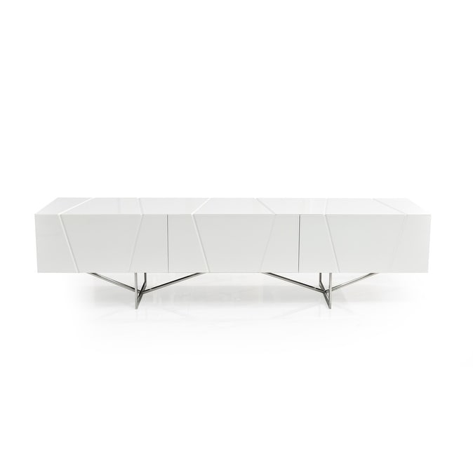 Modrest Chrysler Modern White Tv Stand