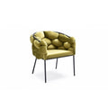 Modrest Debra Modern Green Fabric Dining Chair