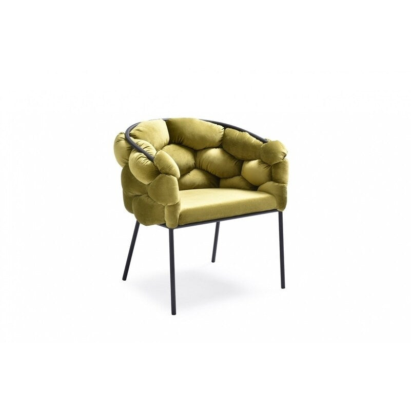 Modrest Debra Modern Green Fabric Dining Chair