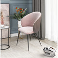Modrest Marnie Contemporary Gray Pink Dining Chair