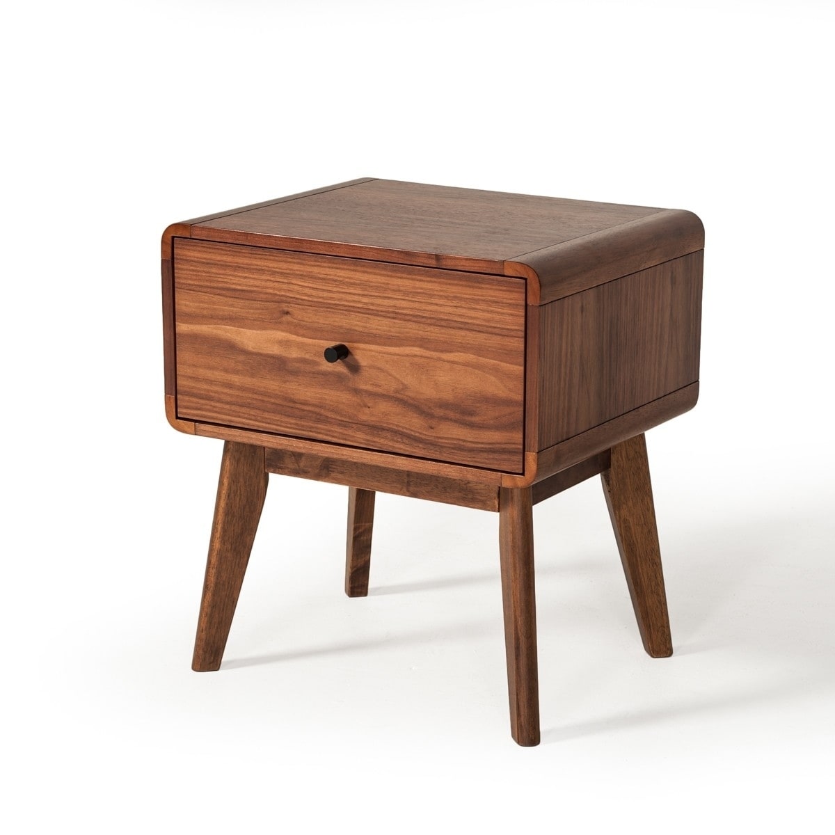 Modrest Marshall Mid Century Modern Walnut Nightstand