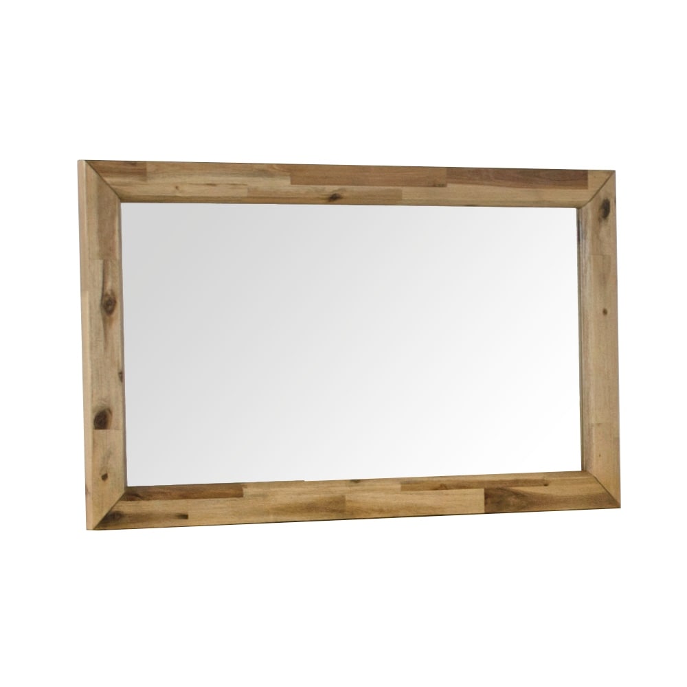 Modrest Sala Modern Light Wood Mirror Brown