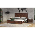 Modrest Shane Modern Acacia Brass Bed