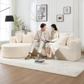 Modular Cloud Sectional Couch With L Shape Chaise Corduroy Upholstered Boneless Sofa Compressed Sofa With 7 Pillows