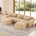 Modular Sectional Sofa Couches Bottom Anti Slip Design 32D High Density Sponge