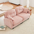 Modular Sectional Sofa Chenille Fabric Tufted Pleated Backrest High Resilience Sponge Spring Pack