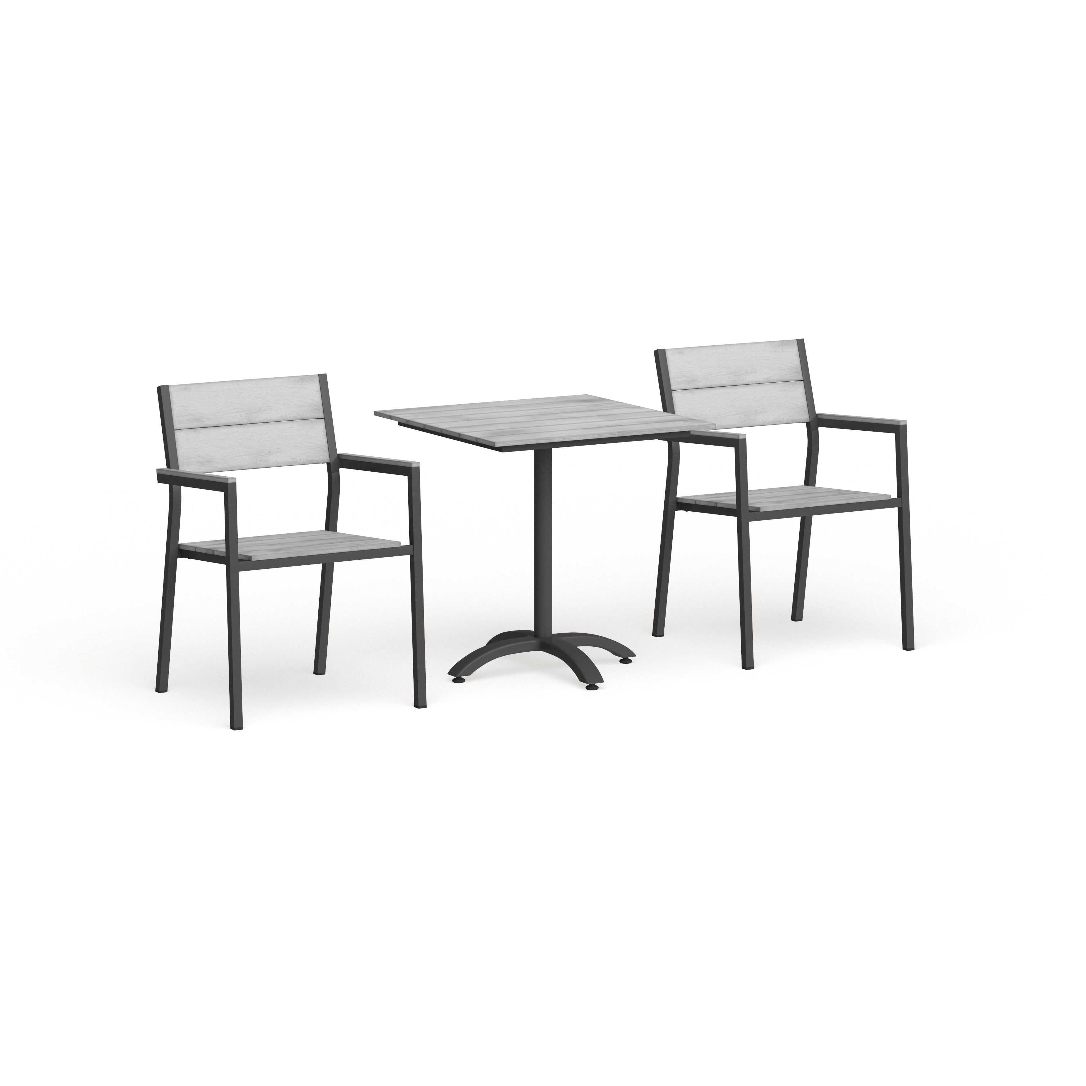 Modway Main 3 Piece Outdoor Patio Dining Set