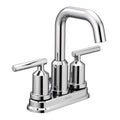 Moen 6150 Gibson Double Handle Centerset Bathroom Faucet With Duralast Valve Technology And Pop Up Drain Assembly Chrome